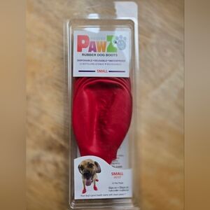 PawZ Red Small Slips On Pet Booties • 2.5 Inches (For Dogs) Boots